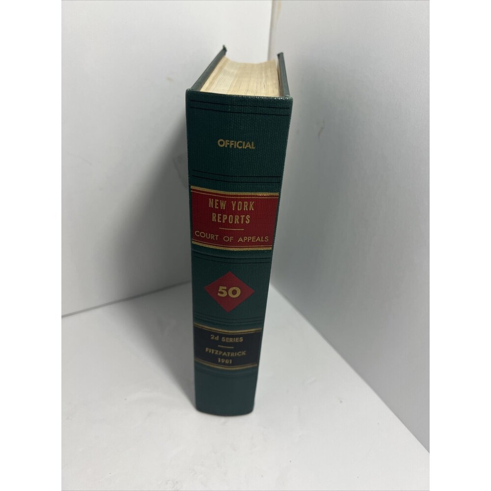 NEW YORK REPORTS BOOK Court of Appeals NY 2d Series Fitzpatrick 1981-50